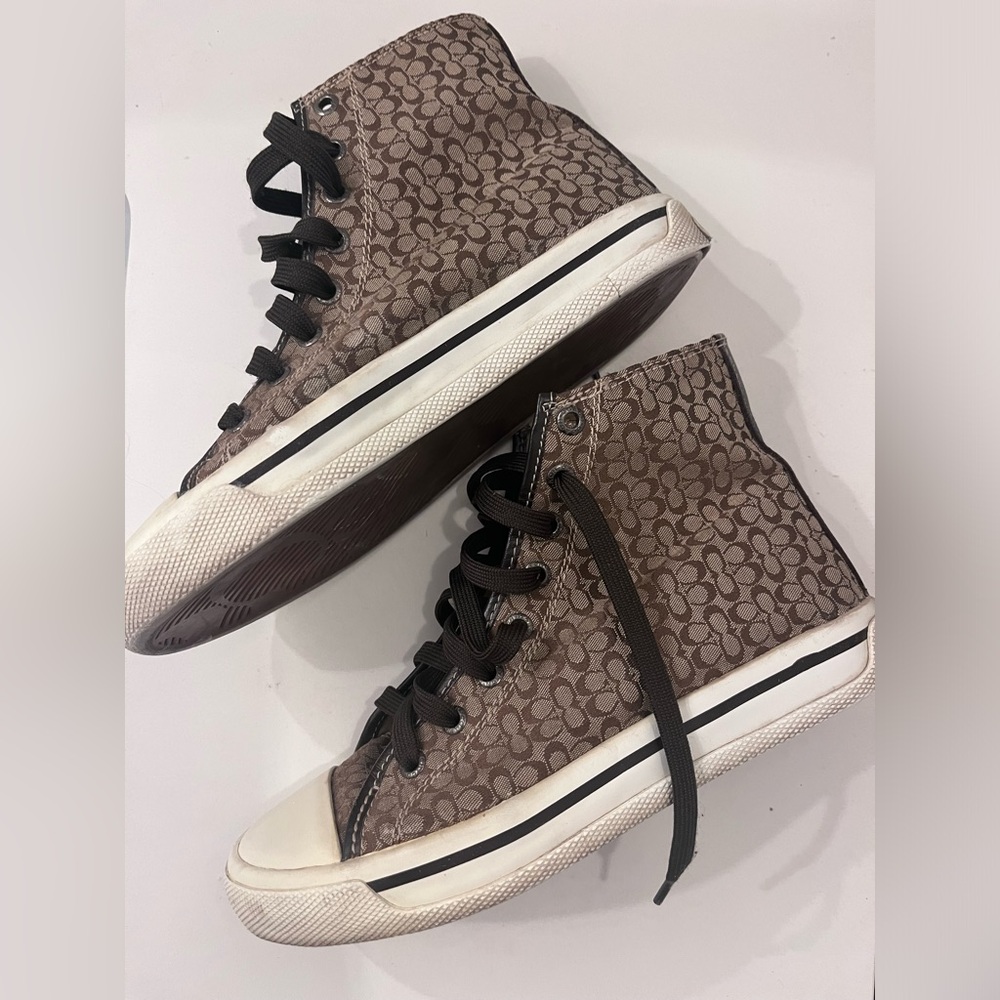COACH BIANA CANVAS LOGO HI-Top Size 7